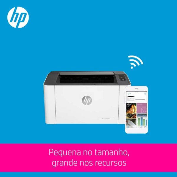 Impressora HP Laser 107w Tecnologia Impressão Laser Wi-Fi para Pequenas e Médias Empresas USB 2.0 alta Velocidade (4ZB78A) - Imagem 7