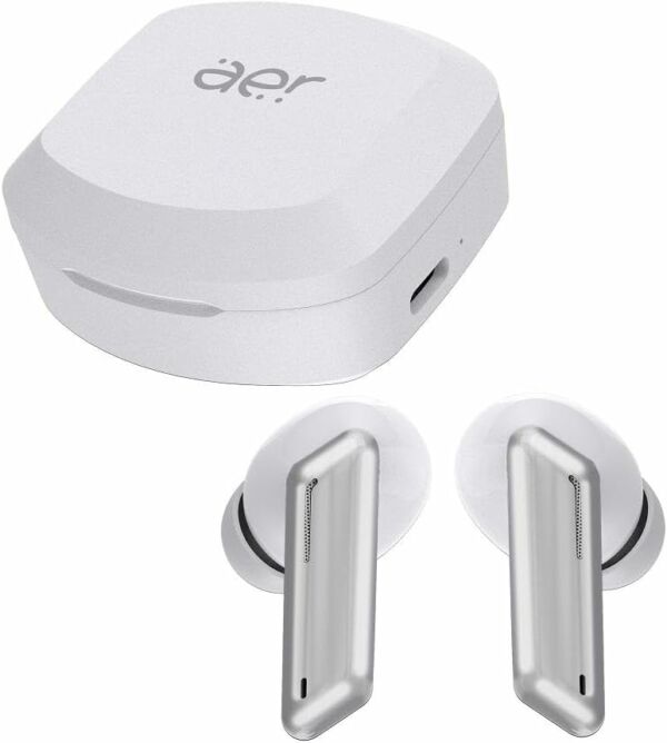 Fone de Ouvido TWS Aerlive Bluetooth Autonomia 4,5* horas Microfone Estojo carregador AER12WT Branco Geonav - Imagem 4