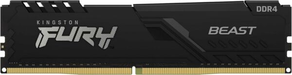 Memória RAM 16GB DIMM DDR4 3200Mhz FURY Beast 1,35V 1Rx8 288 Pinos para Desktop/Gamers KF432C16BB/16 Preto - Imagem 4