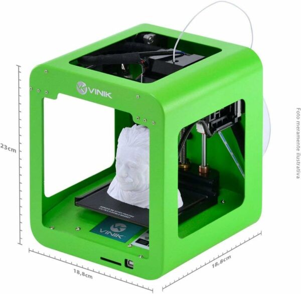 Impressora 3D CREATI.V 85X80X94MM Touchscreen Micro USB SD Card VINIK - Imagem 6