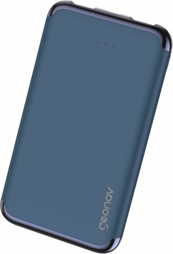 Bateria Externa Portátil Power Bank 6.000mAh PB6KMB Azul Geonav - Imagem 2