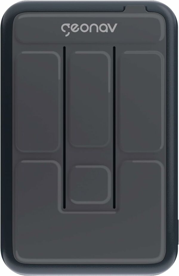 Bateria Externa Portátil Universal por Indução 10.000mAh Carregamento rápido Suporte Dobrável Compatível com MagSafe PB10MAGSG Geonav - Imagem 2