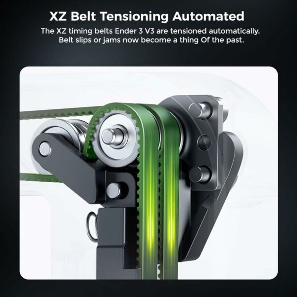 Impressora 3D oficial Creality Ender 3 V3 velocidade de impressão de 600 mm/s Atualizada com Sistema Core XZ Motion Extrusão sem Obstruções Aquecedor Hotend de 60 W e 300 ℃ Nivelamento Automático - Imagem 6