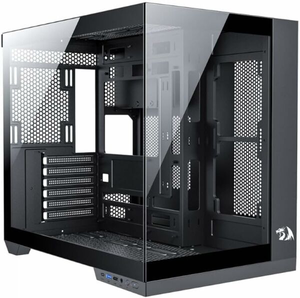 Gabinete Gamer Redragon Wideload Pro - Mid Tower USB 3.0+2.0 Aquário Vidro Panorâmico - Imagem 6