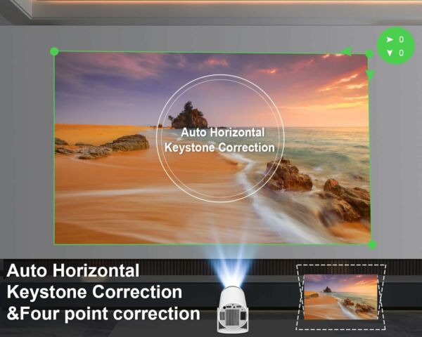Mini Projetor Portatil 5G Wifi 6 BT 5.0 Android 11 4K 1080P Full HD - Imagem 7