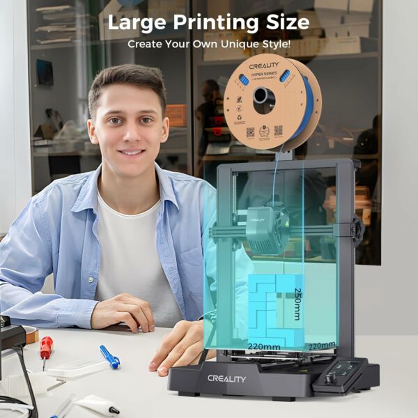 Impressora 3D Oficial Creality Ender 3 V3 SE Atualizada Ender 3 250 mm/s 2500 mm/s² Rápida CR Touch com Nivelamento Automático Extrusora Direta PC Spring Steel - Imagem 9