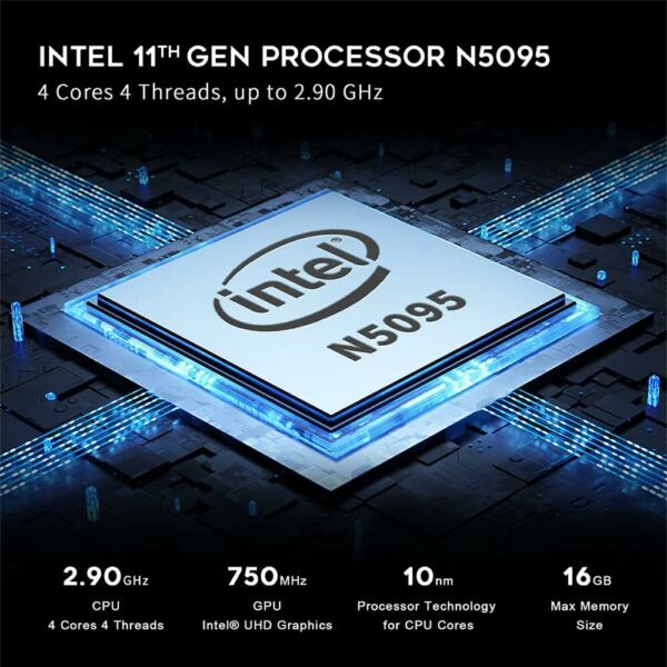 Mini PC Beelink Mini S Intel 11ª Geração 8GB DDR4 RAM 256GB SSD Windows 11 Pro HDMI 4K - Imagem 7