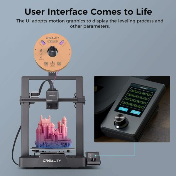 Impressora 3D Oficial Creality Ender 3 V3 SE Atualizada Ender 3 250 mm/s 2500 mm/s² Rápida CR Touch com Nivelamento Automático Extrusora Direta PC Spring Steel - Imagem 3