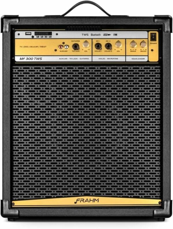 Caixa de Som Amplificada Multiuso MF 300 TWS Bluetooth Frahm - Imagem 3