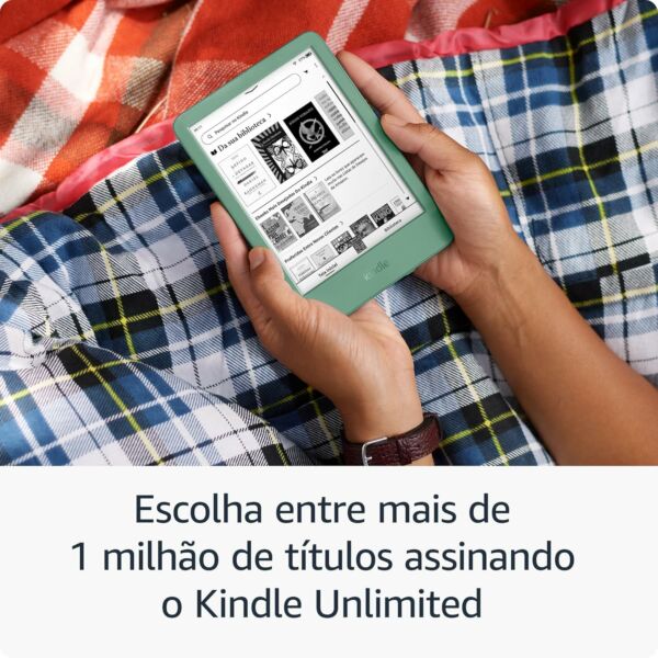 Kindle 16 GB Modelo 2024 Leve Compacto Com tela antirreflexo Trocas de Página mais Rápidas Luz Frontal Ajustável Bateria de Longa Duração Cor Preta - Imagem 3