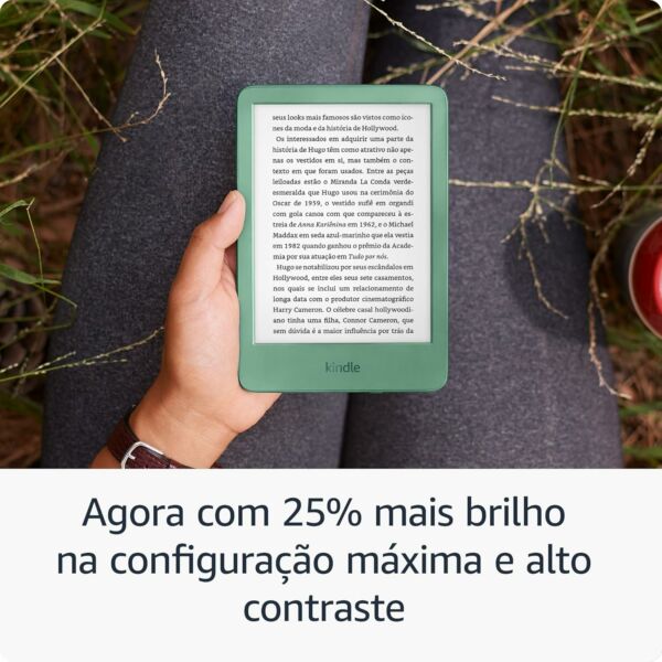 Kindle 16 GB Modelo 2024 Leve Compacto Com tela antirreflexo Trocas de Página mais Rápidas Luz Frontal Ajustável Bateria de Longa Duração Cor Preta - Imagem 5