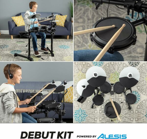 Bateria Eletrônica Alesis Turbo Mesh 7 peças 120 Sons e Rack Som Realista Conexão USB MIDI - Imagem 8