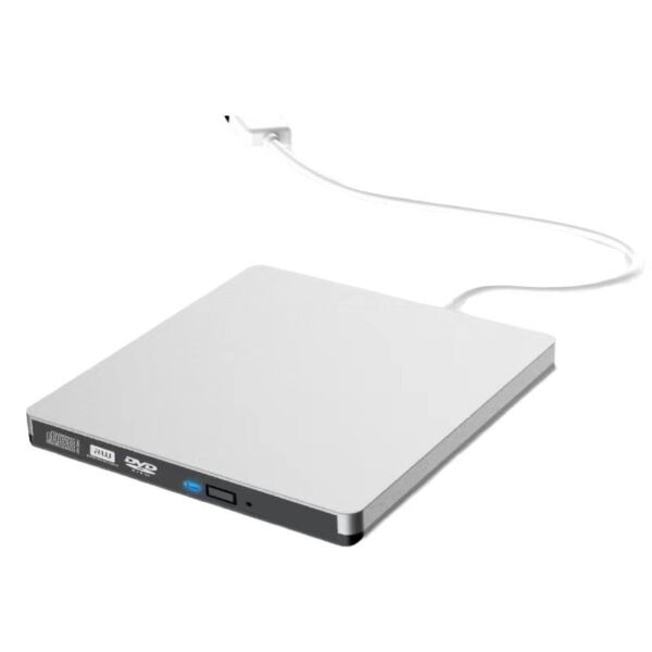 Gravador e Leitor Dvd/Cd Usb 3.0 Drive Portátil Slim Laptop PC Desktop Branco Newlan