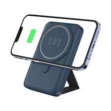 Bateria Externa Portátil Universal por Indução 10.000mAh Carregamento rápido Suporte Dobrável Compatível com MagSafe PB10MAGSG Geonav