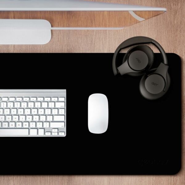 Mouse Pad Desk Tecido Sintético Macio Dupla Face 80x30cm OFDP02BK Preto e Caramelo Geonav - Imagem 4