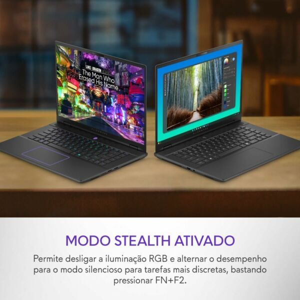 Notebook Dell Alienware M16 R2 AW16-U9185H-M30P Intel Core Ultra 9 32GB 1TB SSD RTX 4070 Windows 11 Home - Imagem 8