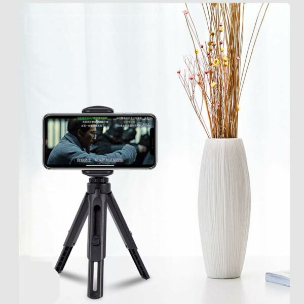 Mini Tripe Suporte Para Celular Smartphone Universal De Mesa Articulado Tripod - Imagem 6