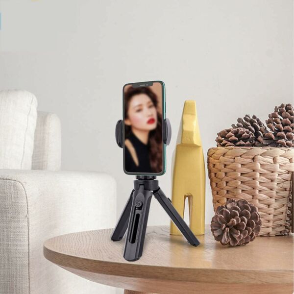 Mini Tripe Suporte Para Celular Smartphone Universal De Mesa Articulado Tripod - Imagem 7