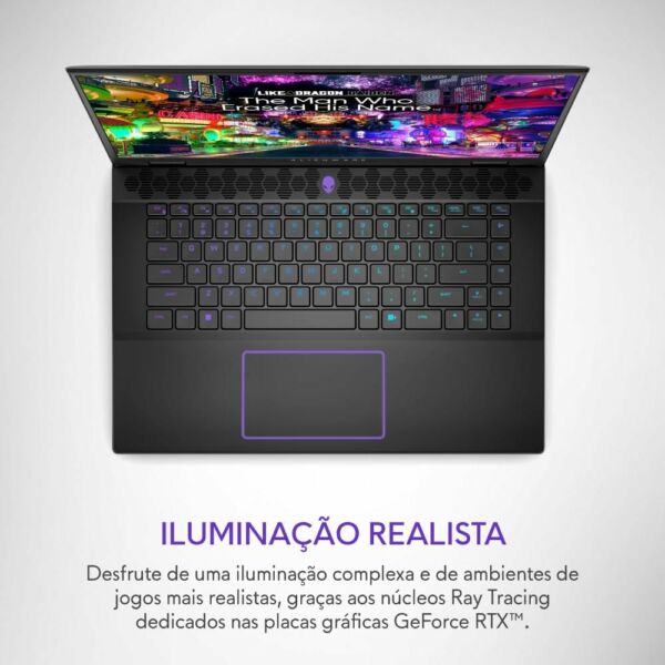 Notebook Dell Alienware M16 R2 AW16-U9185H-M30P Intel Core Ultra 9 32GB 1TB SSD RTX 4070 Windows 11 Home - Imagem 6